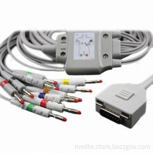 Fukuda Me 10 Leads EKG Cable, Banana